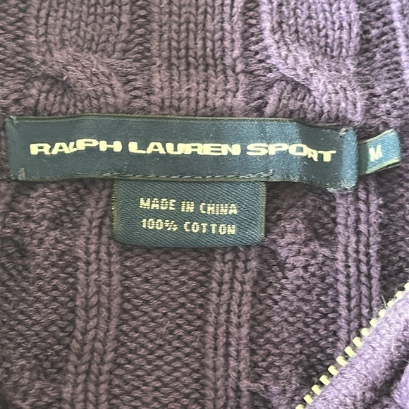 Ralph Lauren Sport Cable Knit Full Zip Cardigan - Picture 3 of 11